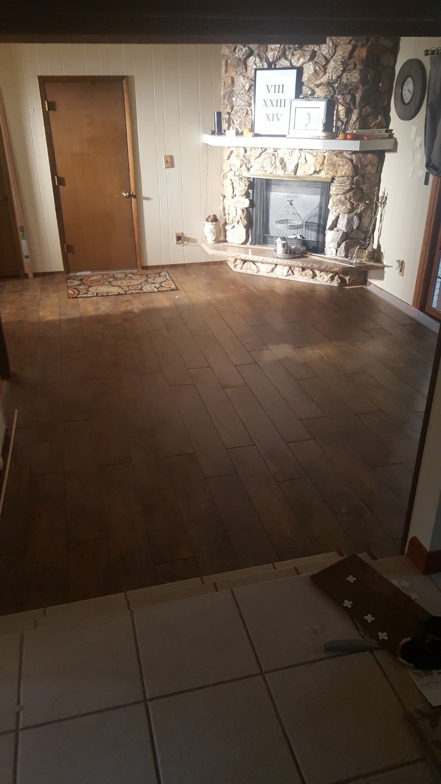 Wide Plank Wood-Look Laminate Flooring Reveal – Paper & Vine